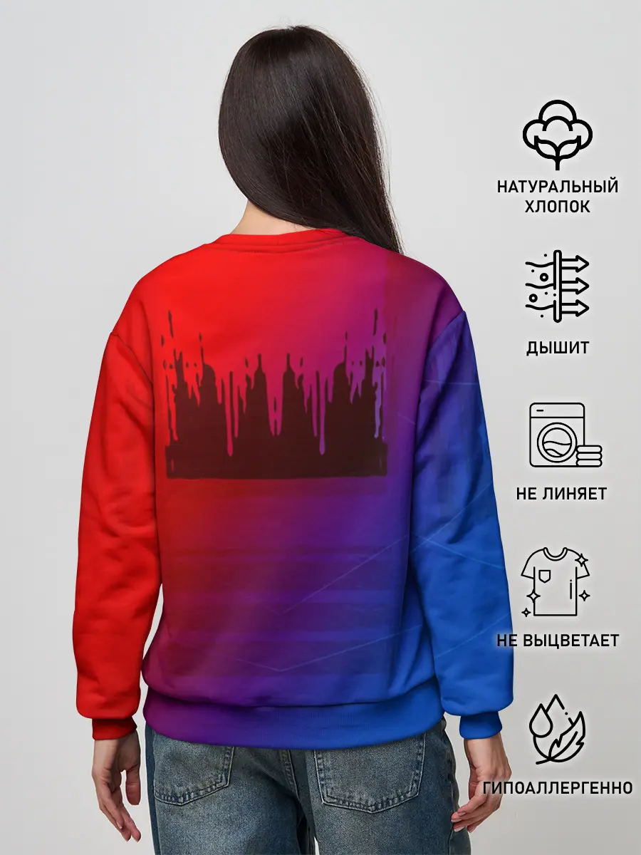 Женский свитшот / FC Barcelona color sport