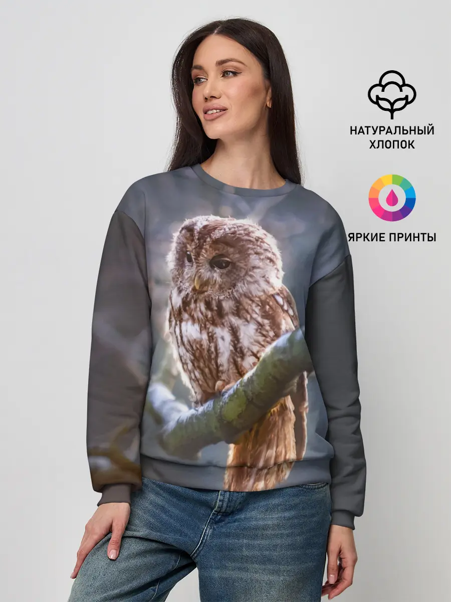 Женский свитшот / Сова