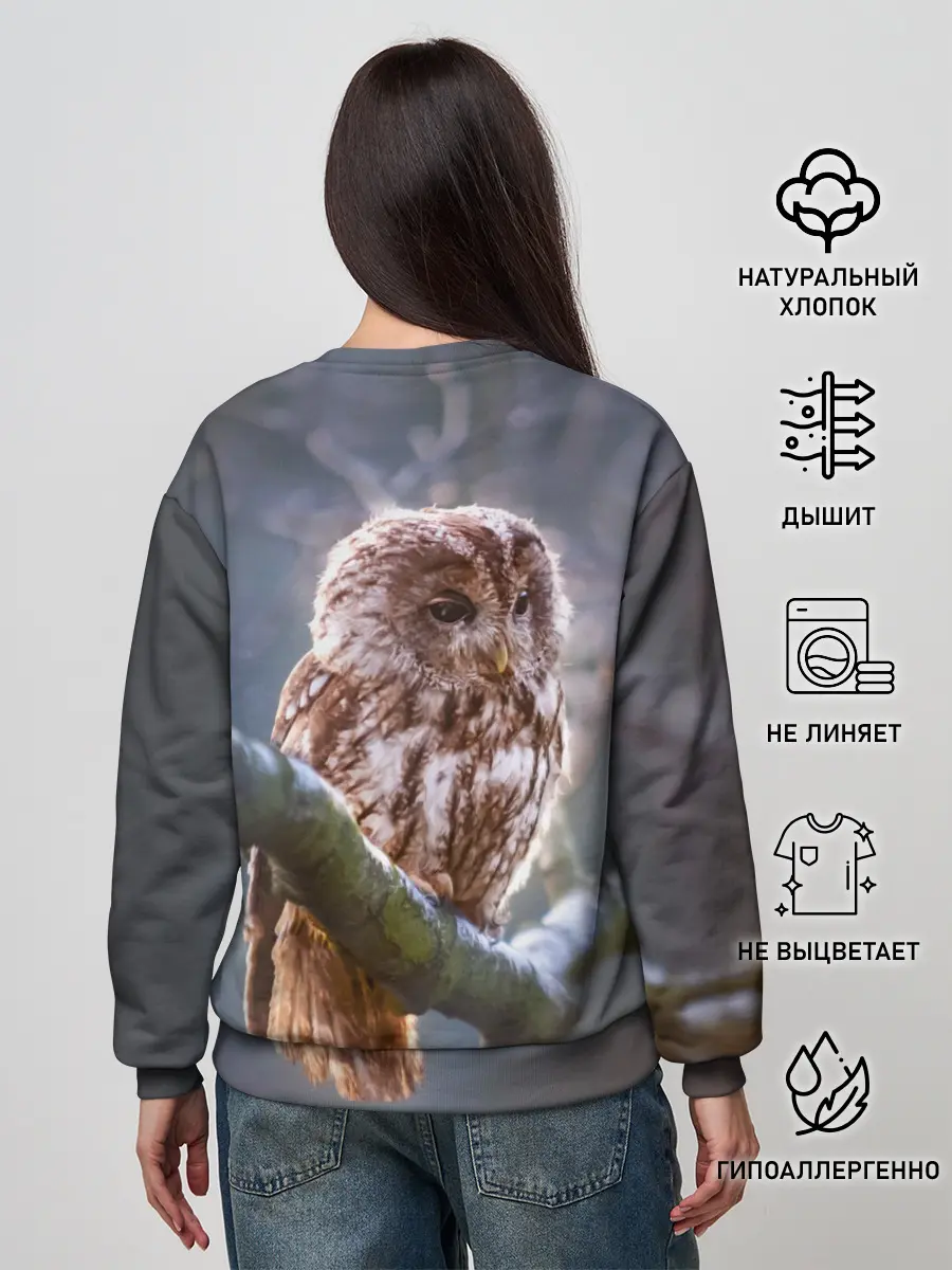 Женский свитшот / Сова