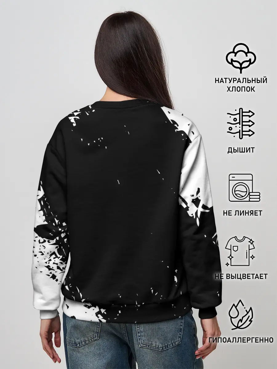 Женский свитшот / РОССИЯ БРЫЗГИ | RUSSIA PAINTS