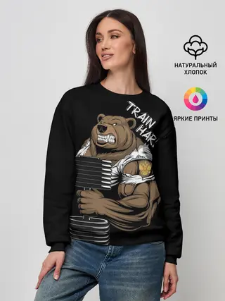 Женский свитшот / Train hard