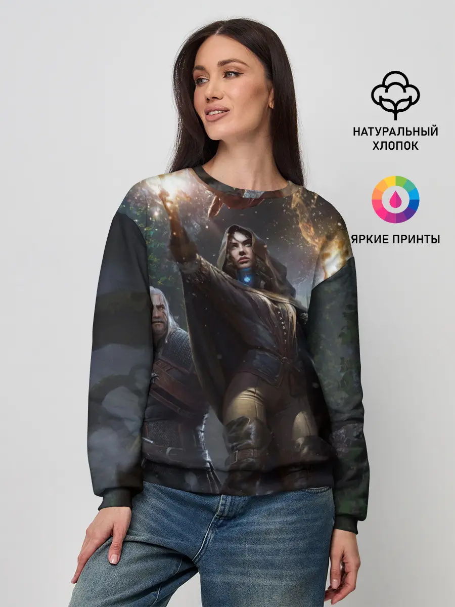 Женский свитшот / Йеннифер и Геральт