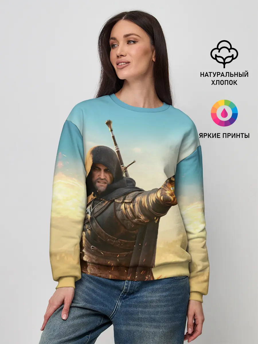 Женский свитшот / Ведьмак. Игни