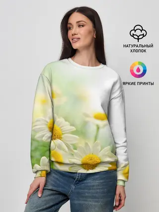 Женский свитшот / Полевые ромашки