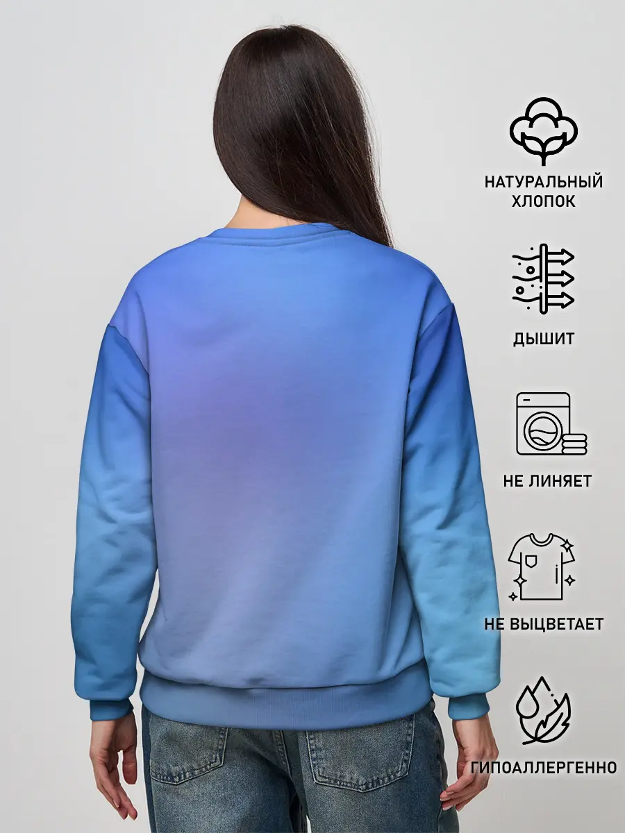 Женский свитшот / Miku на фоне космоса