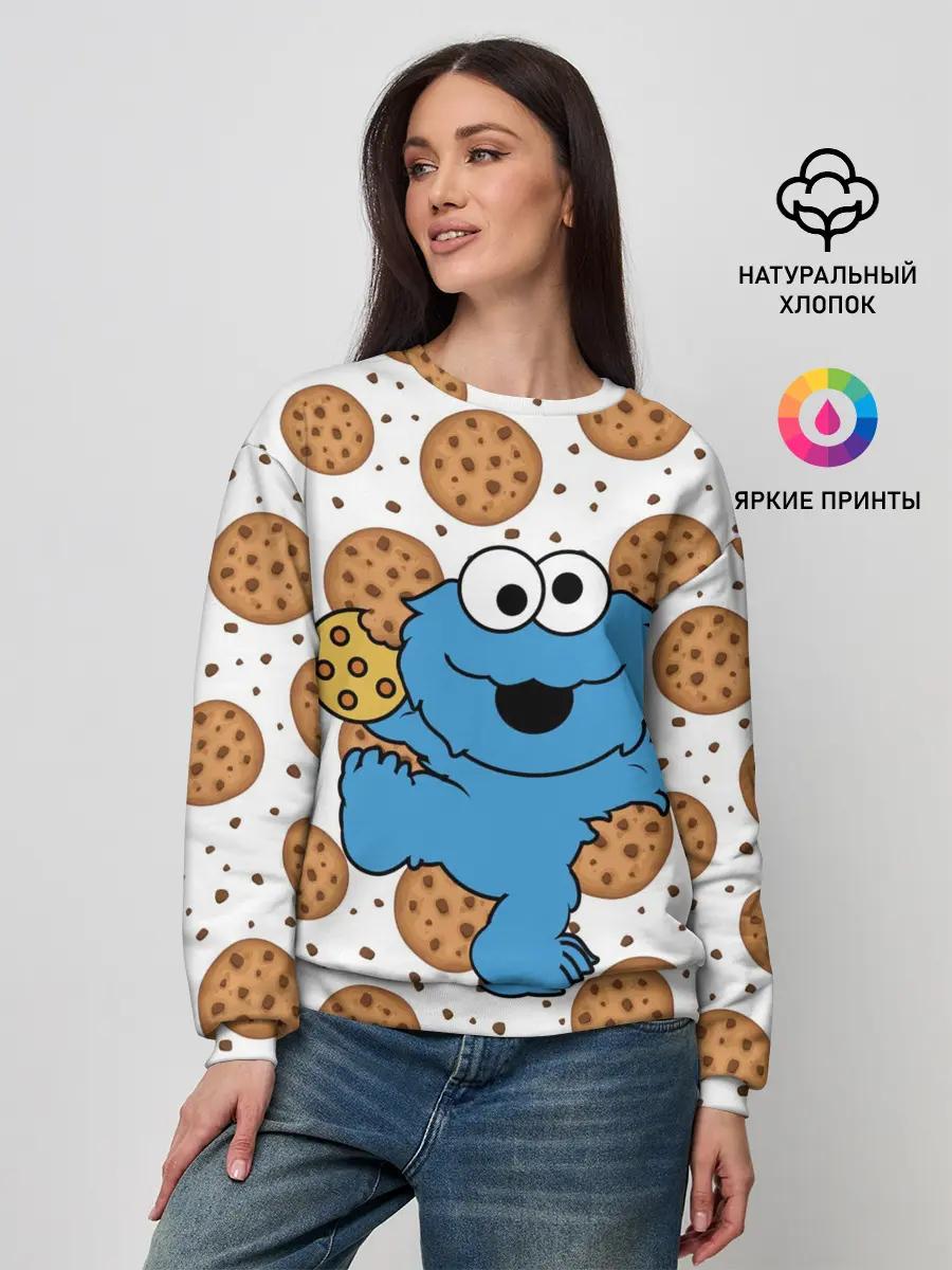 Женский свитшот / Cookie monster