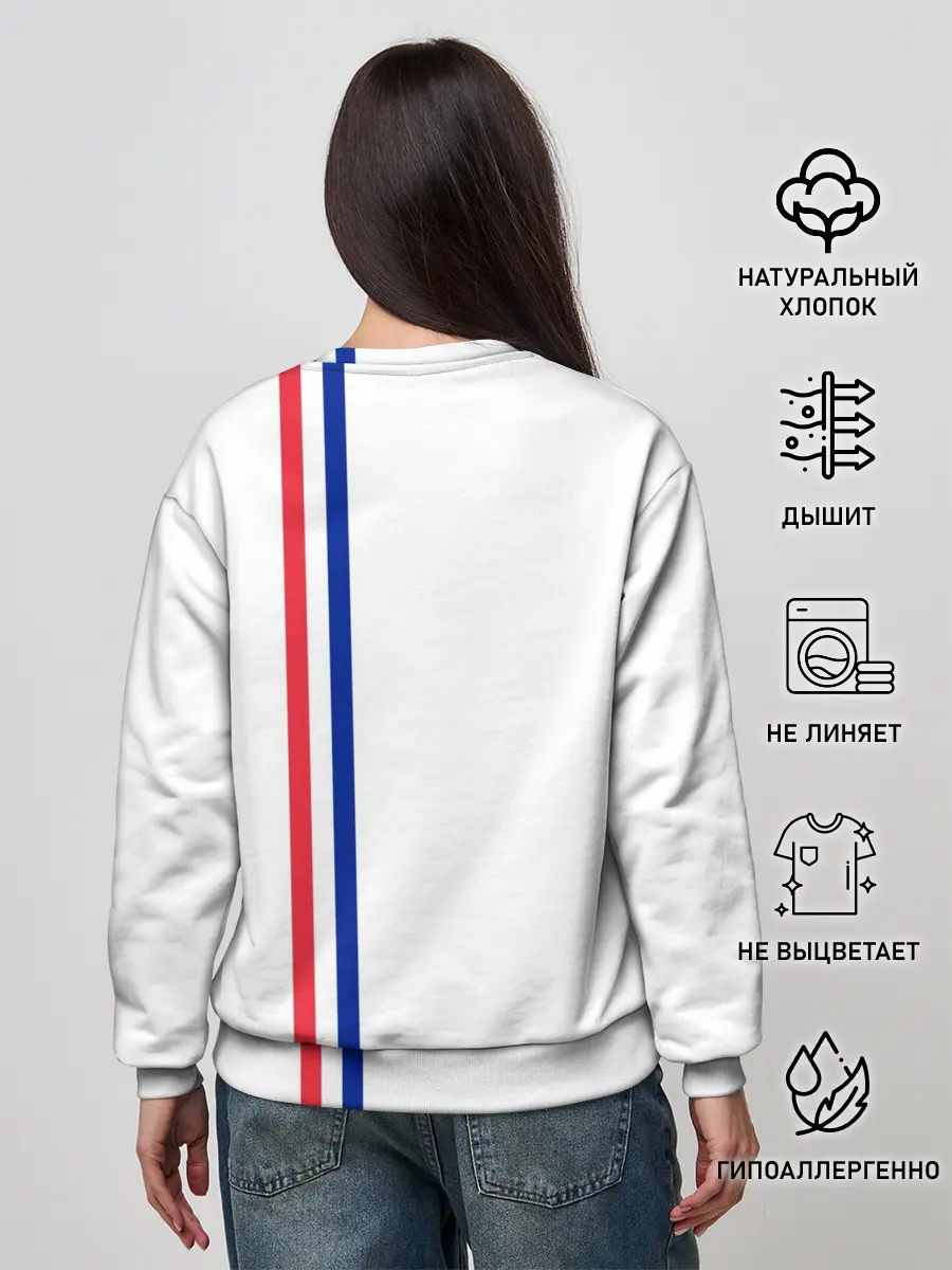 Женский свитшот / Франция, лента с гербом