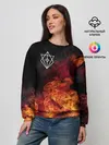 Женский свитшот / В огне