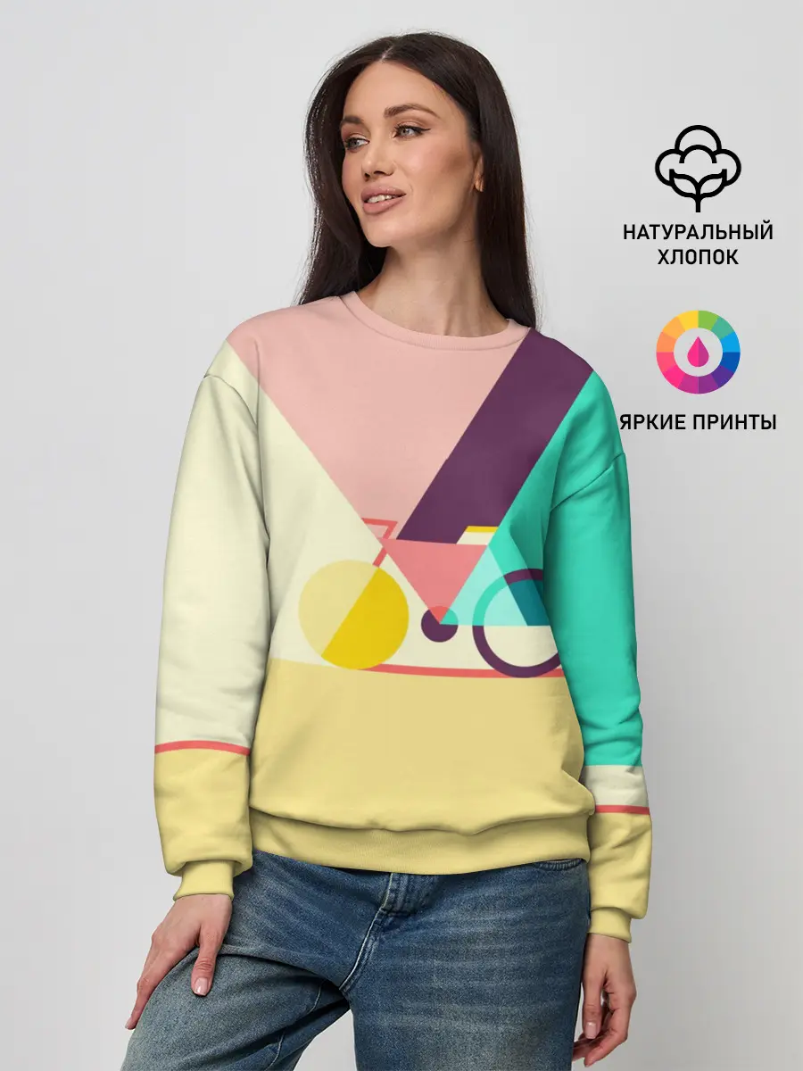 Женский свитшот / Велосипед