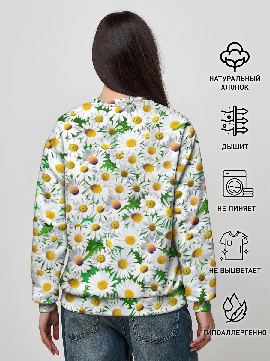 Женский свитшот / Ромашки