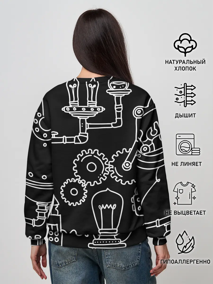 Женский свитшот / Стиль стимпанк