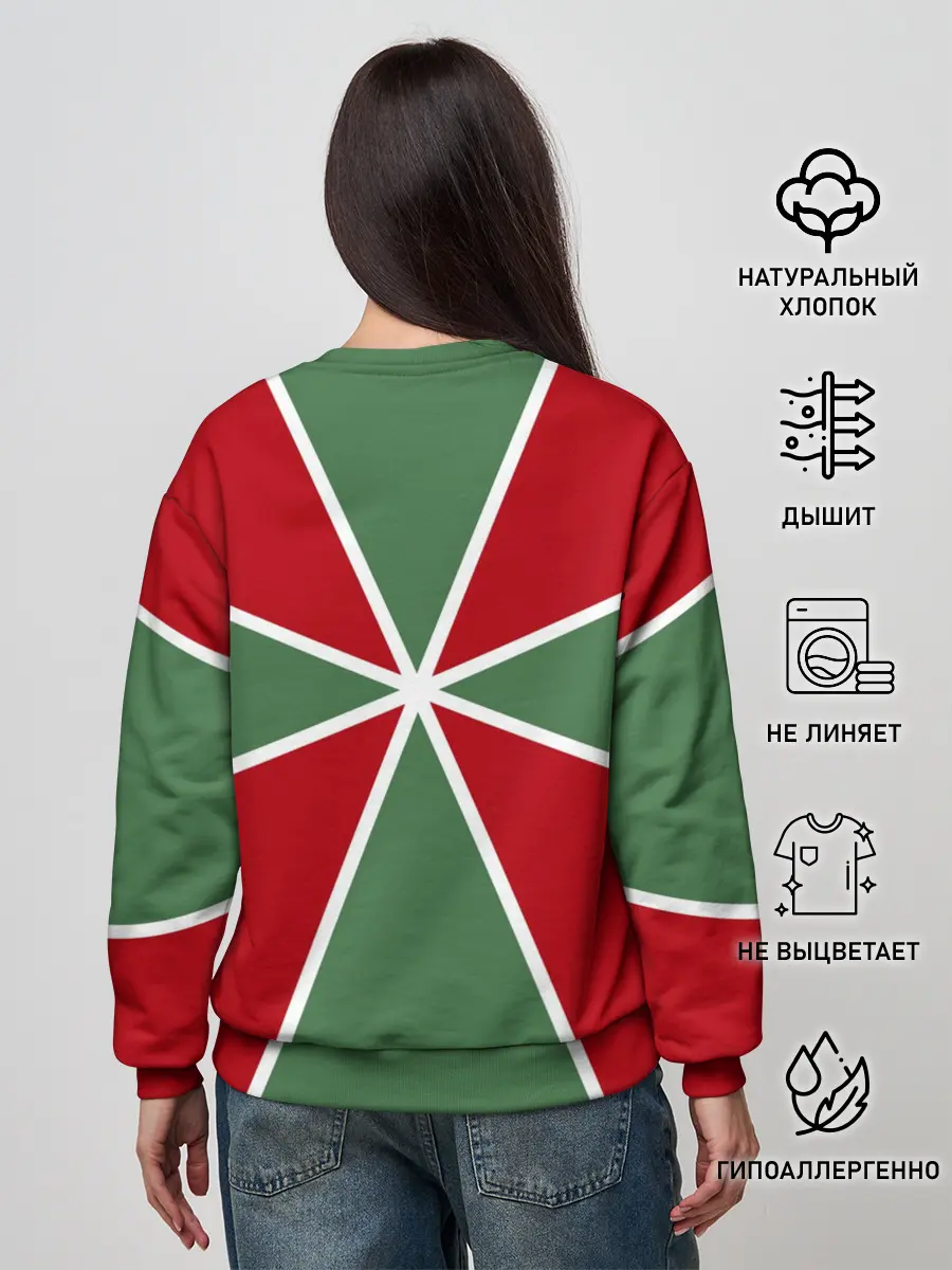 Женский свитшот / 100 лет пограничных войск