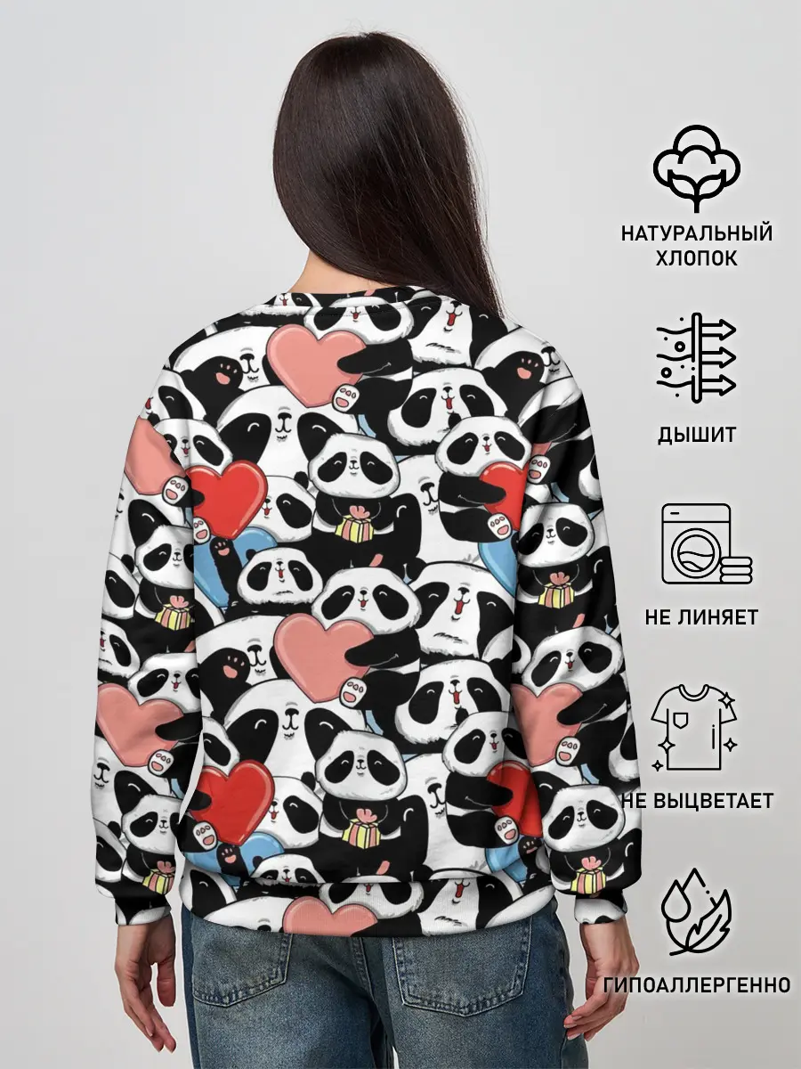 Женский свитшот / Funny Panda