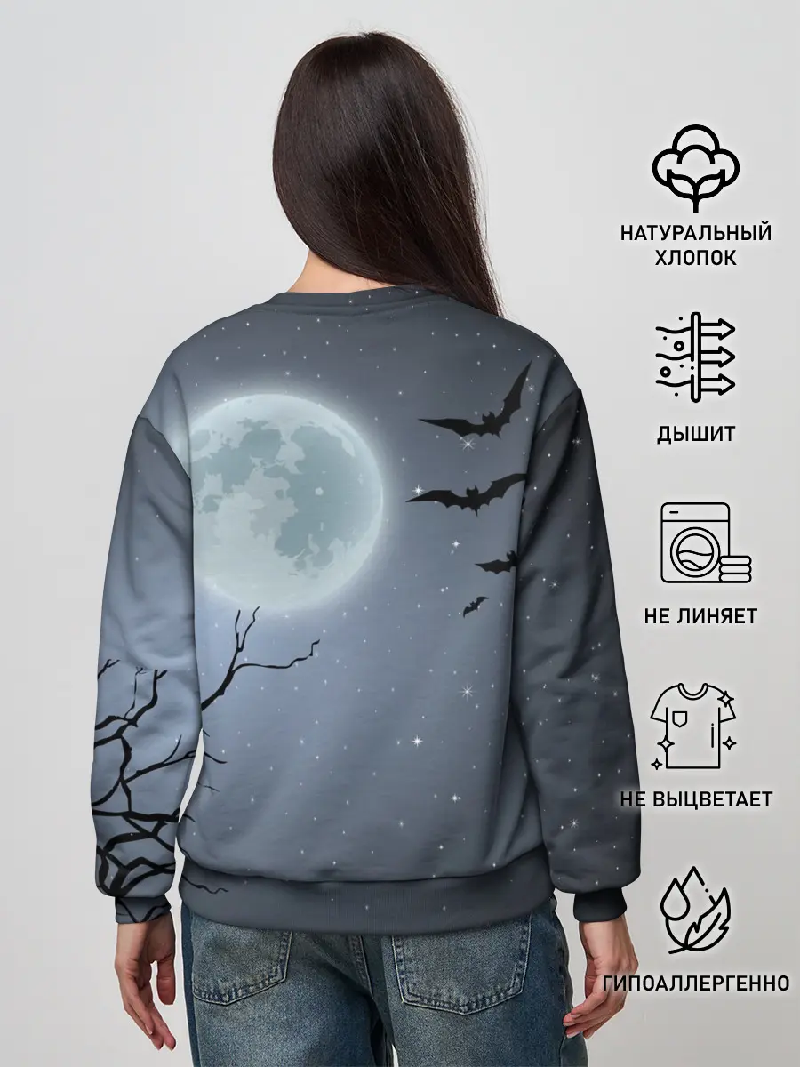 Женский свитшот / Котик-готик