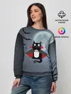 Женский свитшот / Котик-готик
