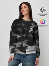 Женский свитшот / Real Madrid Geometry Sport