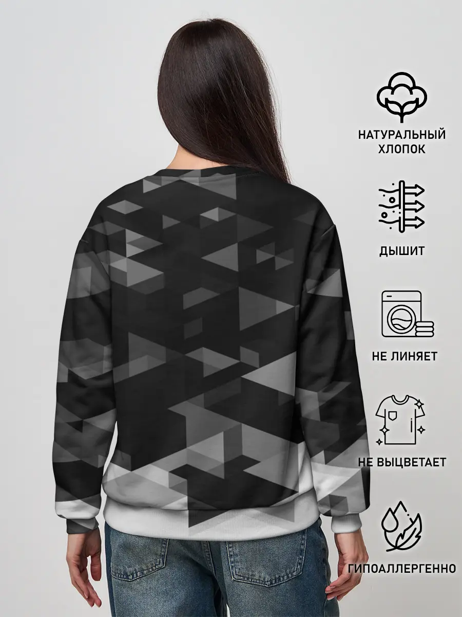 Женский свитшот / Monaco Geometry Sport