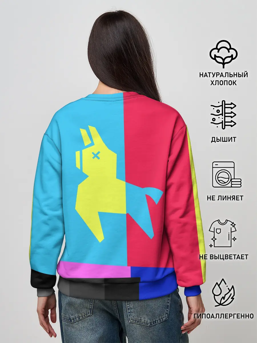 Женский свитшот / Лама Фортнайт