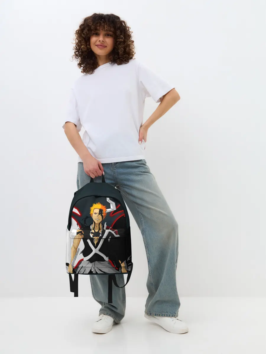 Рюкзак джинсовый / Блич Ичиго Куросаки