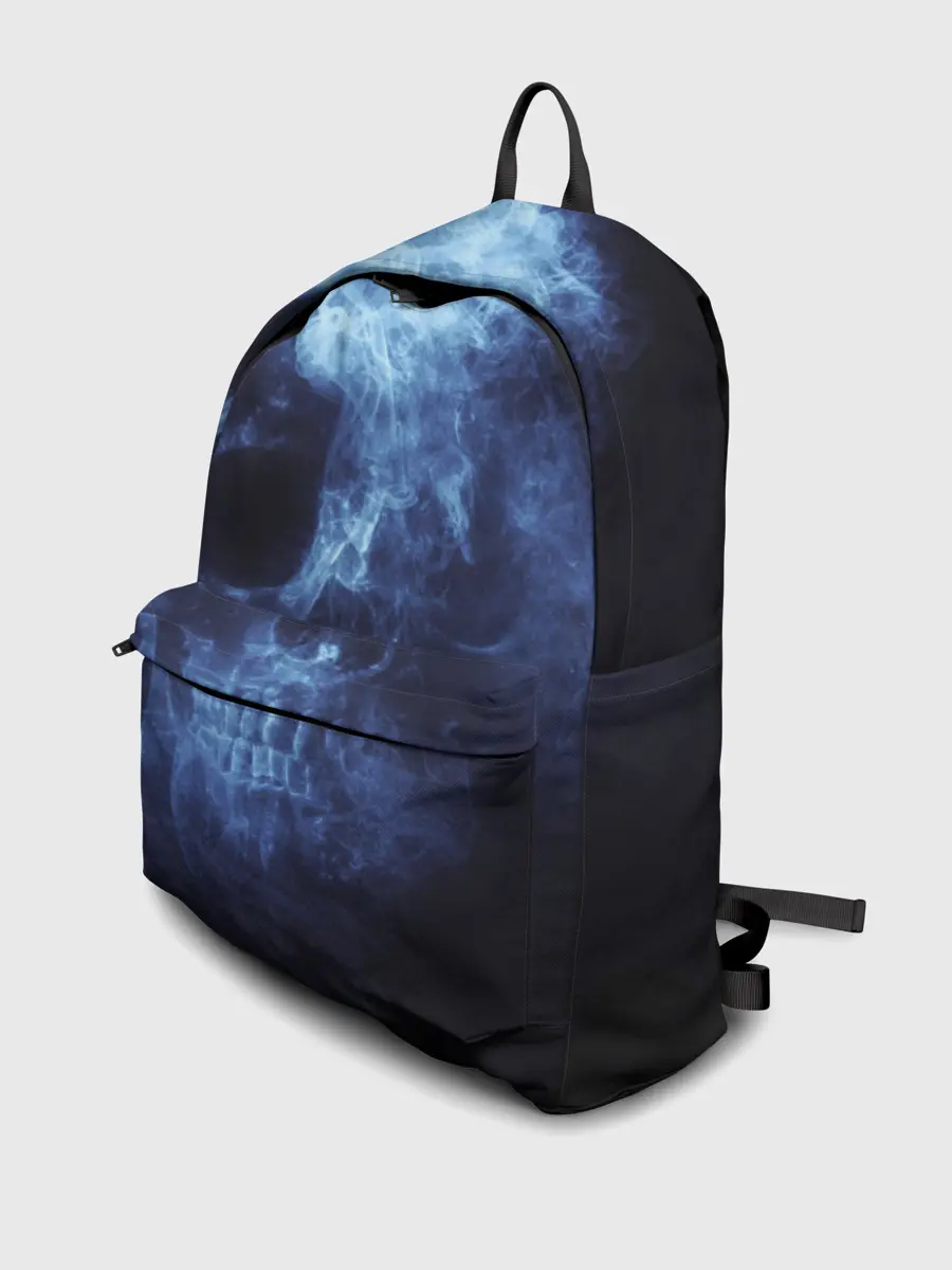 Рюкзак джинсовый / Призрачный череп