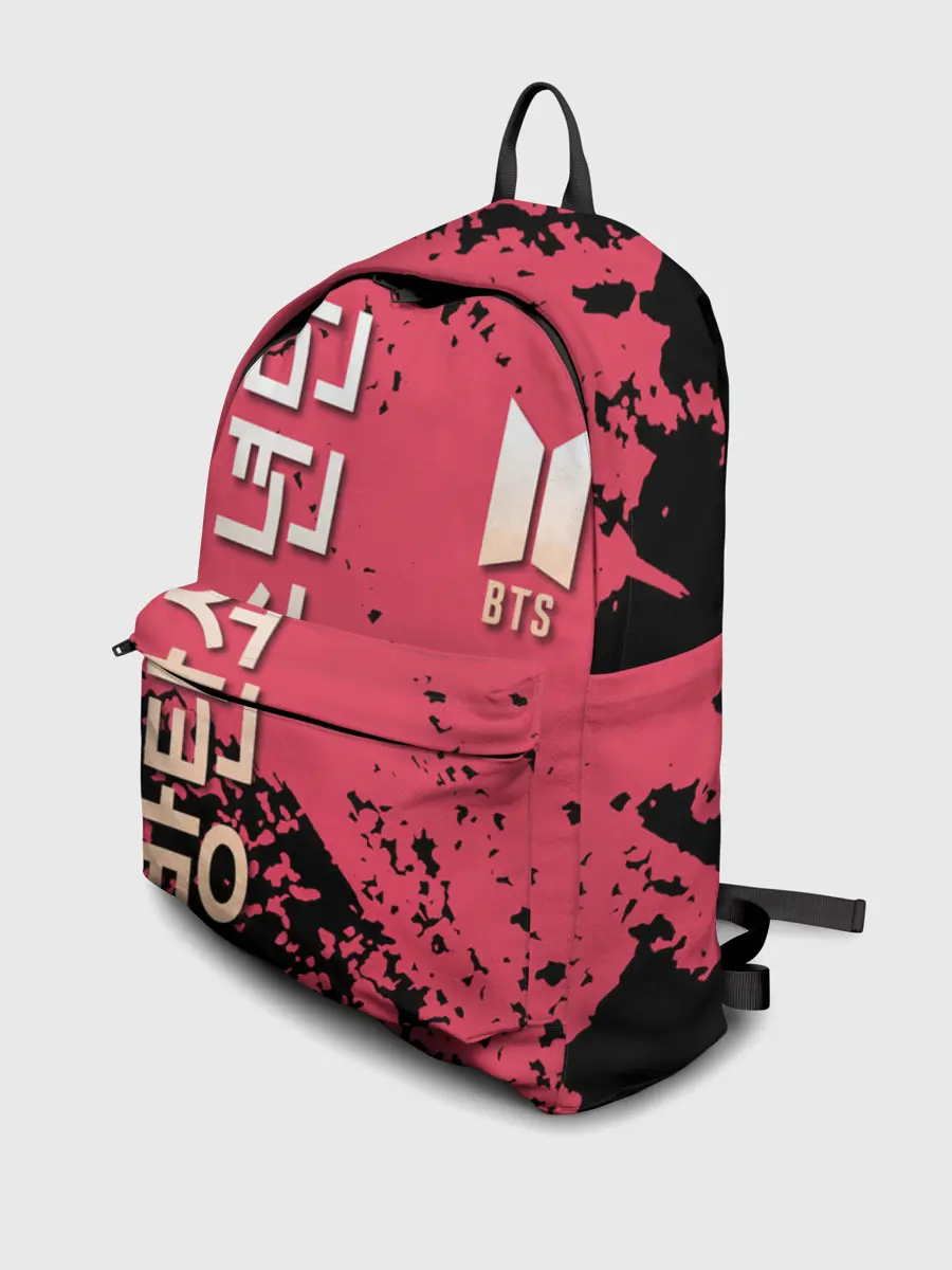 Рюкзак джинсовый / BTS LOGO / БТС ЛОГОТИП