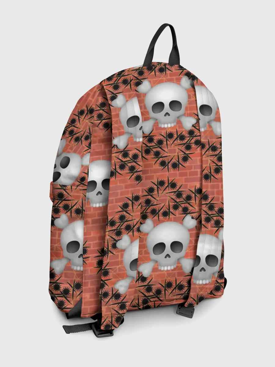 Рюкзак джинсовый / Кирпичные черепа