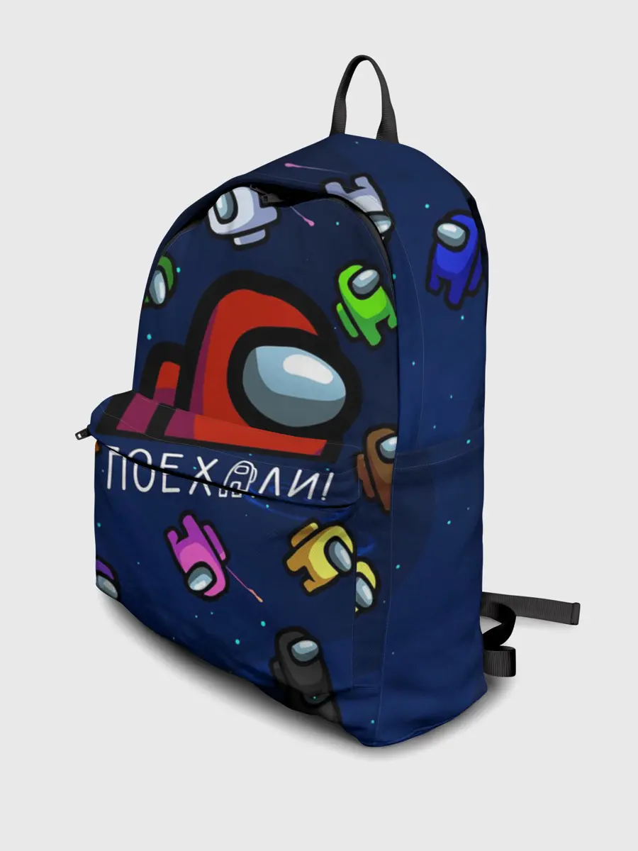 Рюкзак джинсовый / ПОЕХАЛИ АМОНГ АС | AMONG US