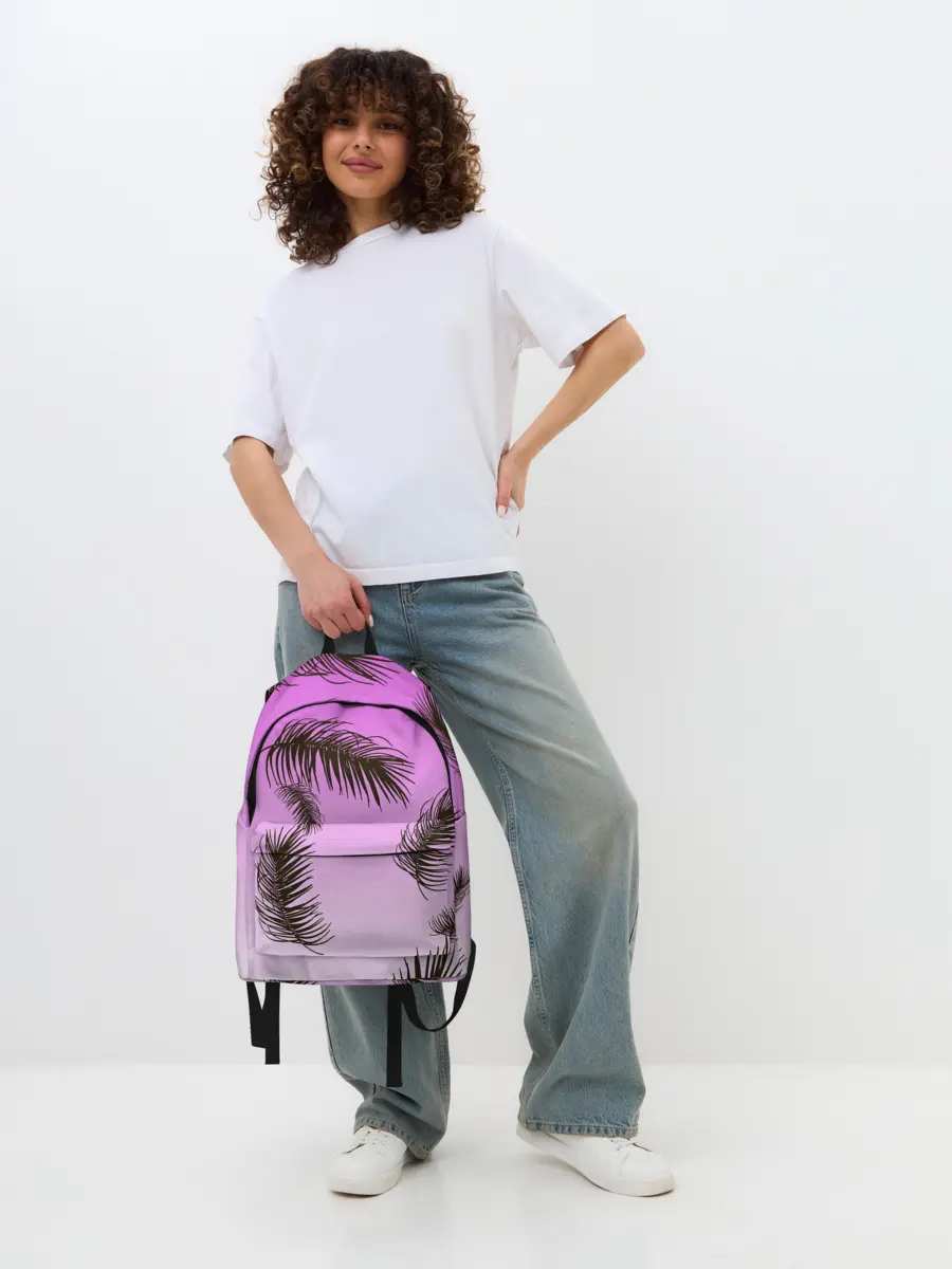 Рюкзак джинсовый / Тропический Закат