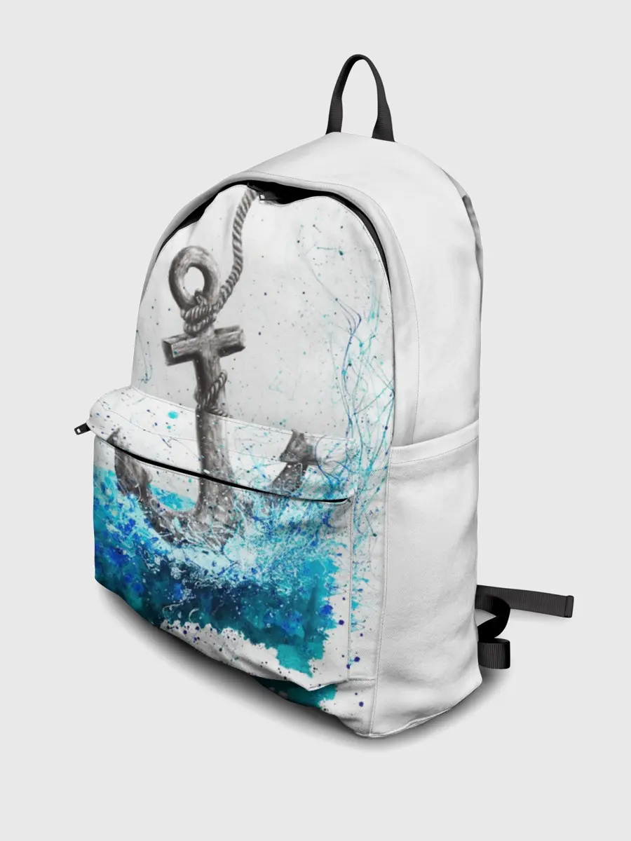 Рюкзак джинсовый / Якорь На Холсте