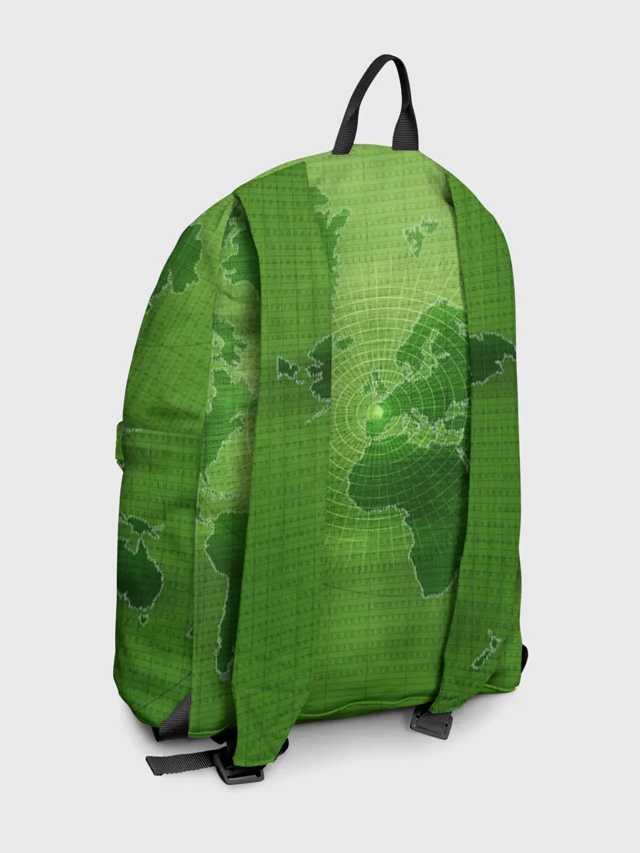 Рюкзак джинсовый / Карта мира