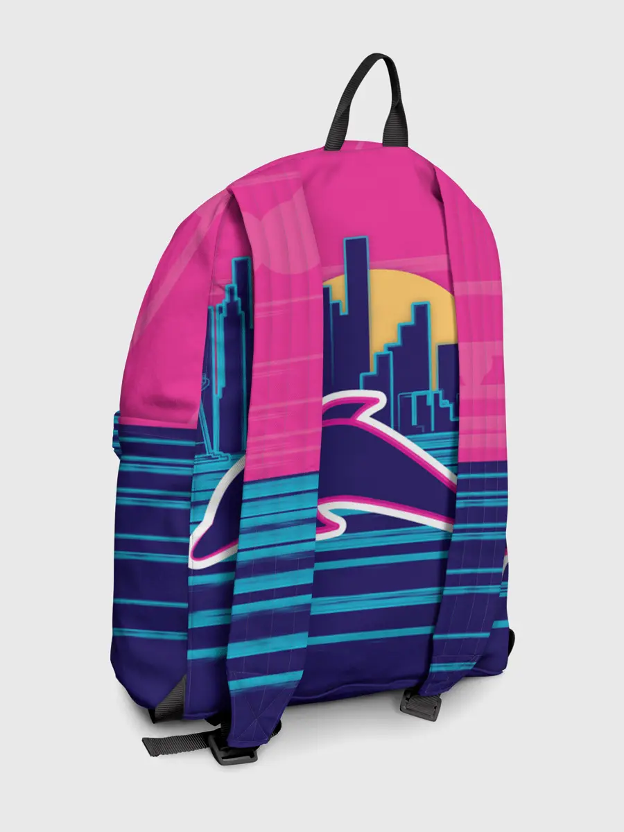 Рюкзак джинсовый / Ретро дельфин