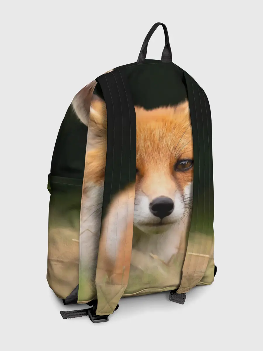 Рюкзак джинсовый / Мордочка лисицы