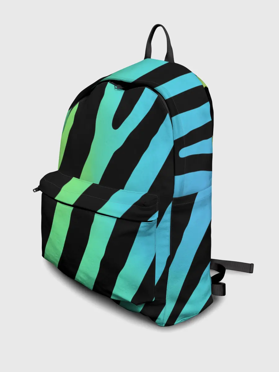 Рюкзак джинсовый / Радужная зебра