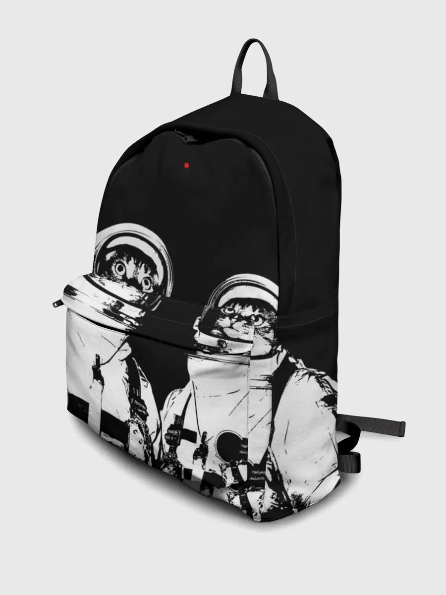 Рюкзак джинсовый / Коты Космонавты