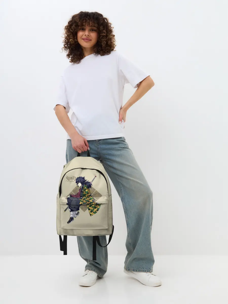 Рюкзак джинсовый / Гию Томиока Kimetsu no Yaiba