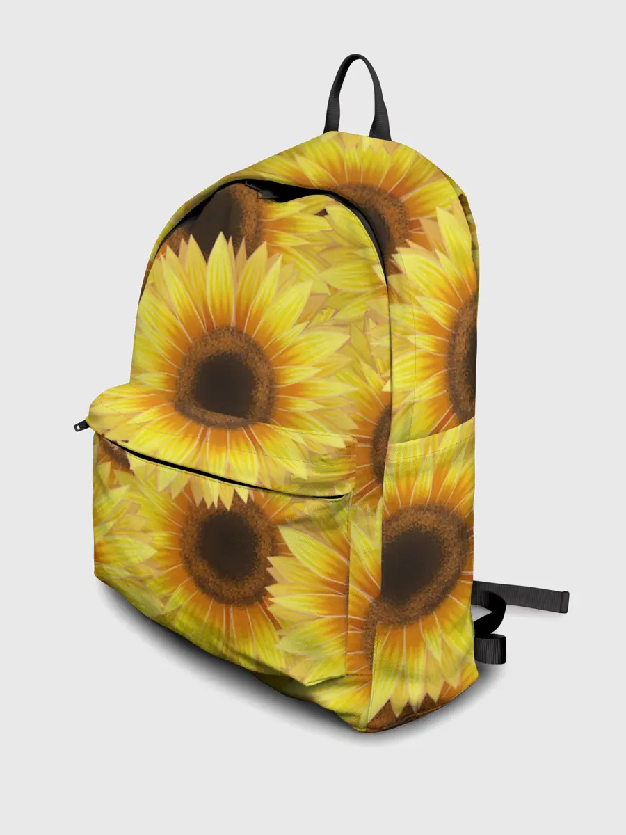 Рюкзак джинсовый / Подсолнухи в поле