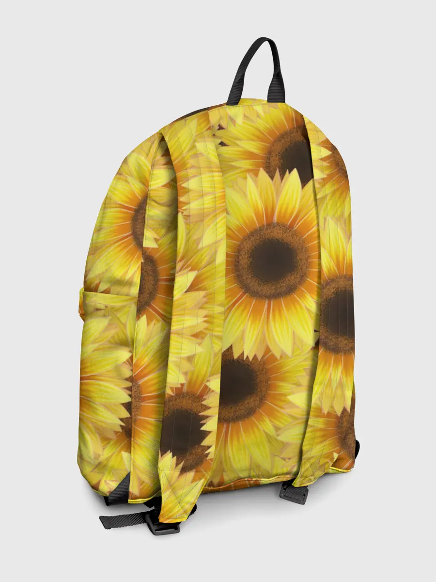 Рюкзак джинсовый / Подсолнухи в поле