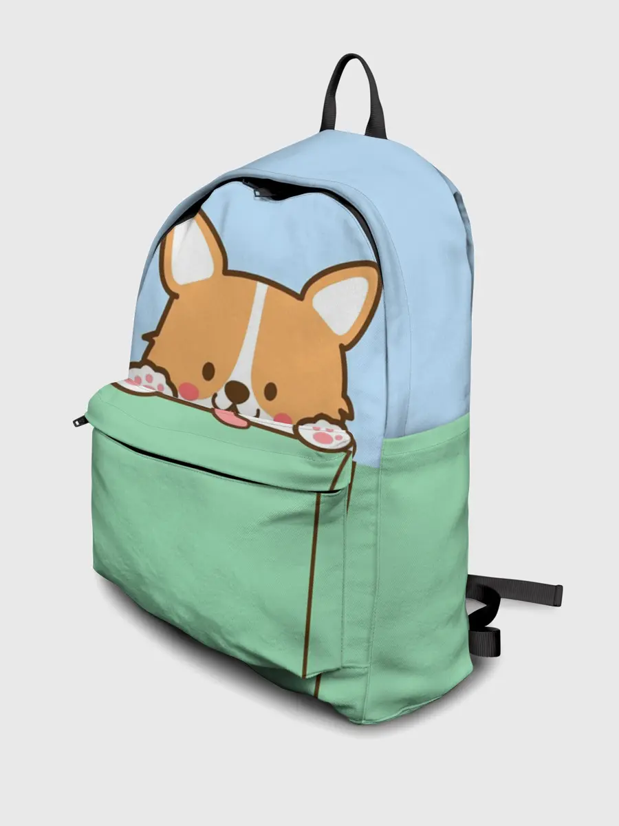 Рюкзак джинсовый / Милый Корги