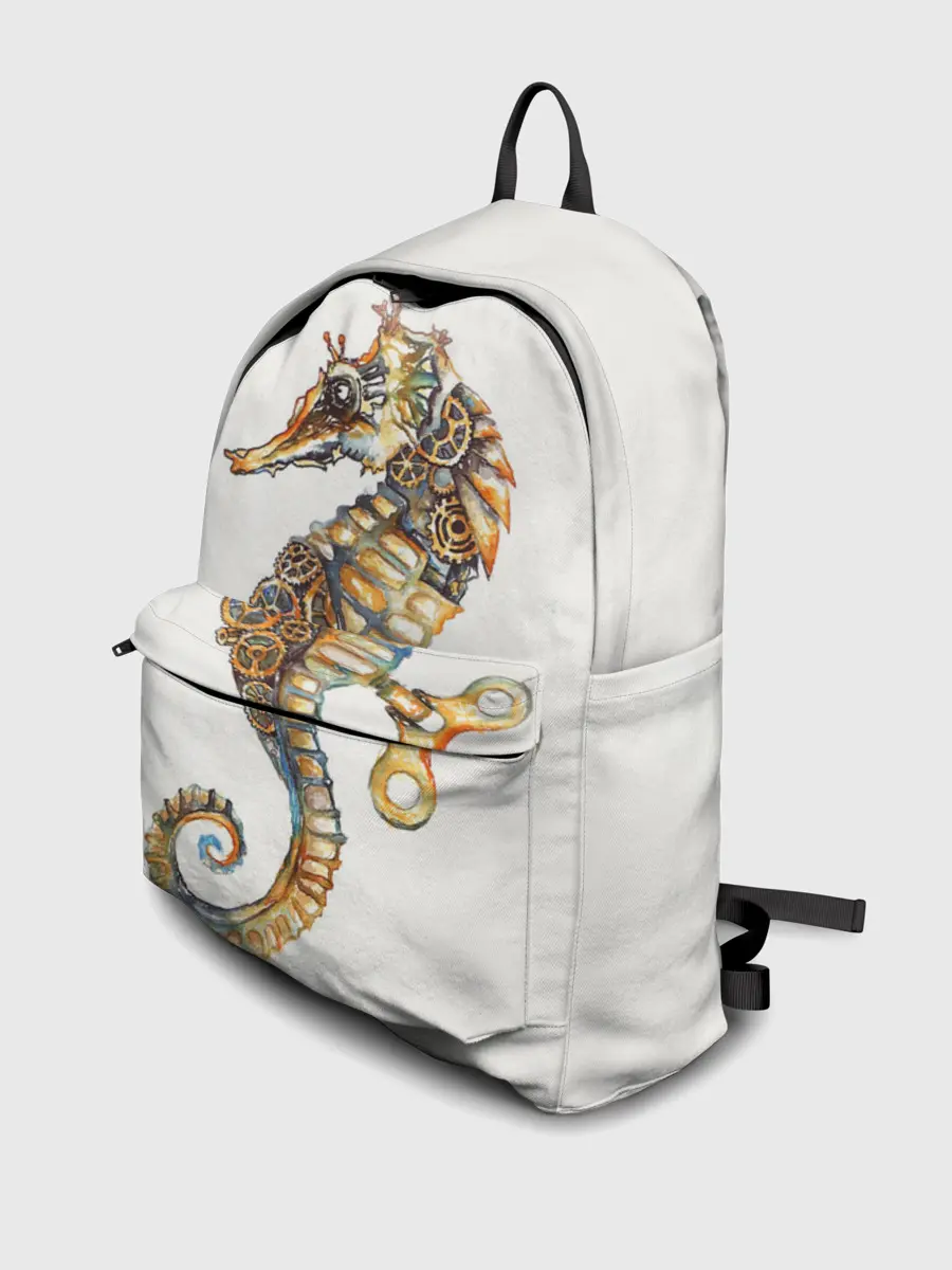 Рюкзак джинсовый / Морской конёк