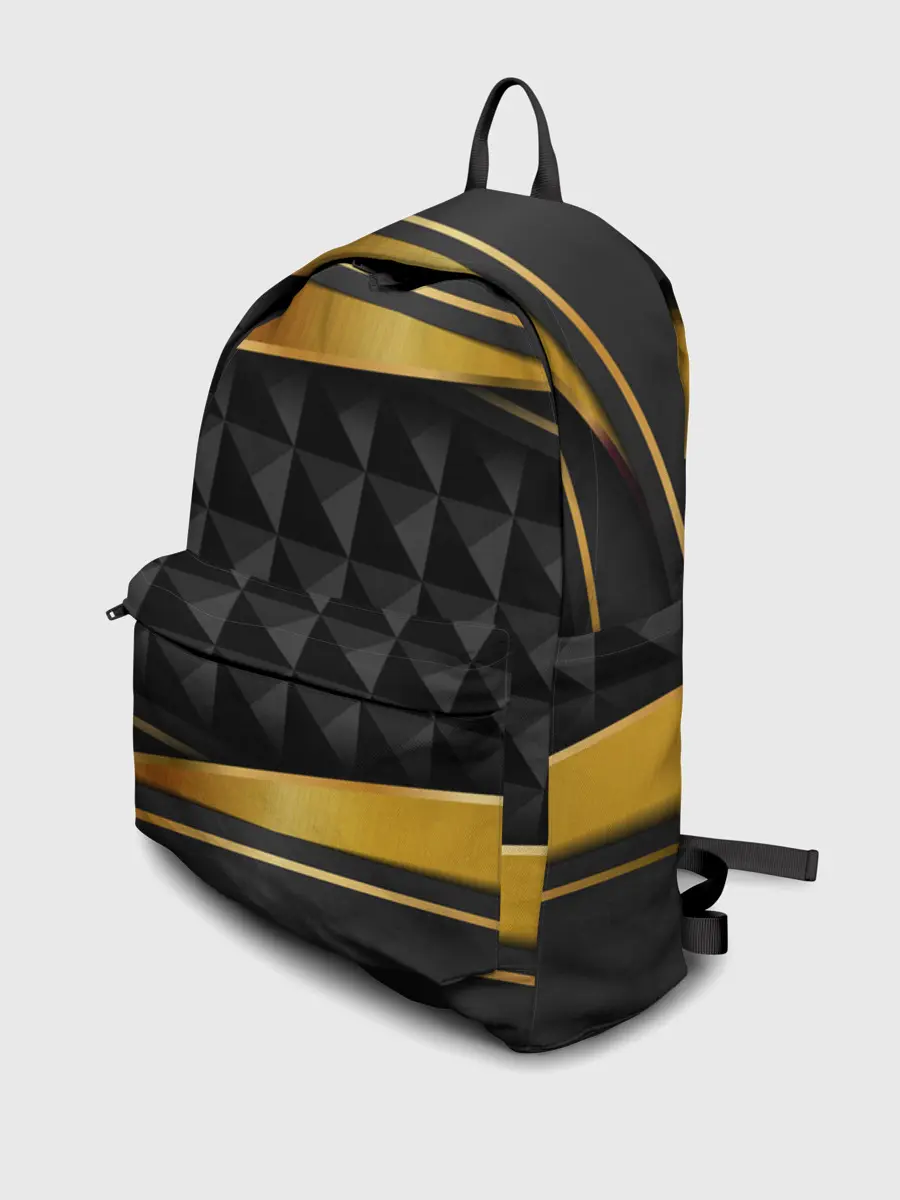 Рюкзак джинсовый / 3D luxury black gold Плиты 3Д