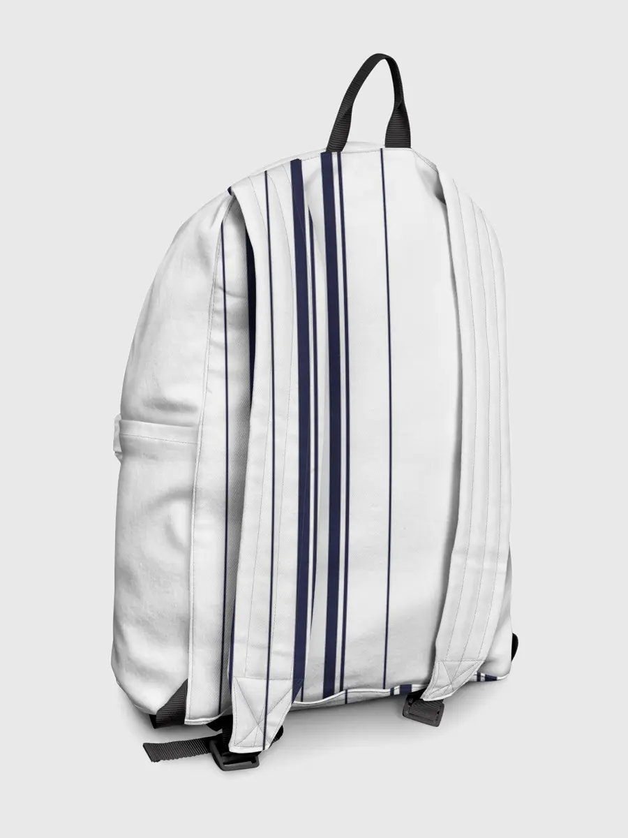 Рюкзак джинсовый / Белые и синие полосы | Stripes