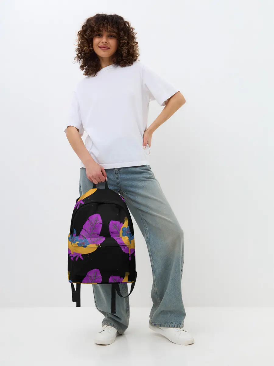 Рюкзак джинсовый / Тропики