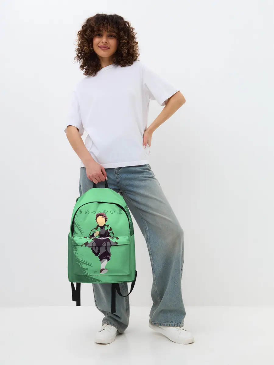 Рюкзак джинсовый / Танджиро Камадо Kimetsu no Yaiba