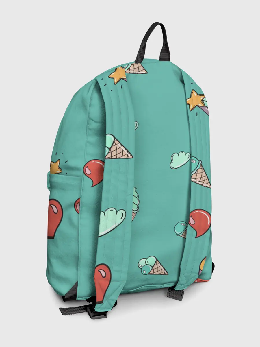 Рюкзак джинсовый / Единорог с мороженкой