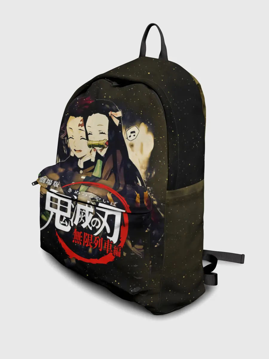 Рюкзак джинсовый / Танджиро и Незуко Kimetsu no Yaiba