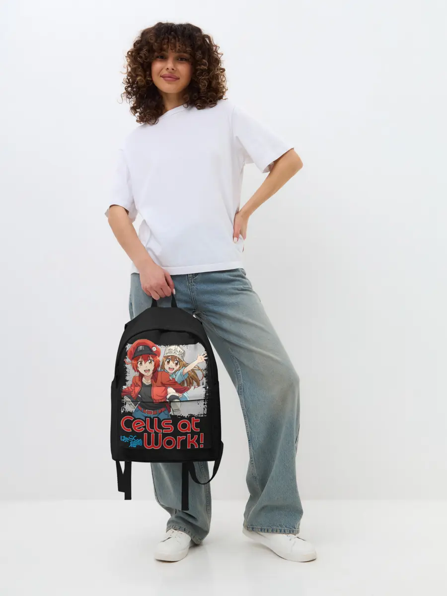 Рюкзак джинсовый / Эритроцит и тромбоцит