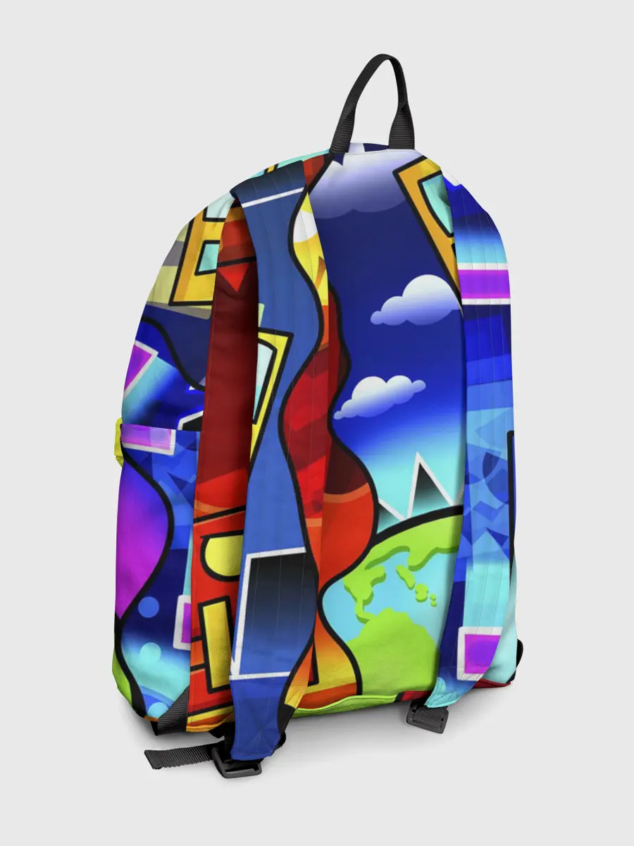 Рюкзак джинсовый / GEOMETRY DASH / ГЕОМЕТРИ ДАШ