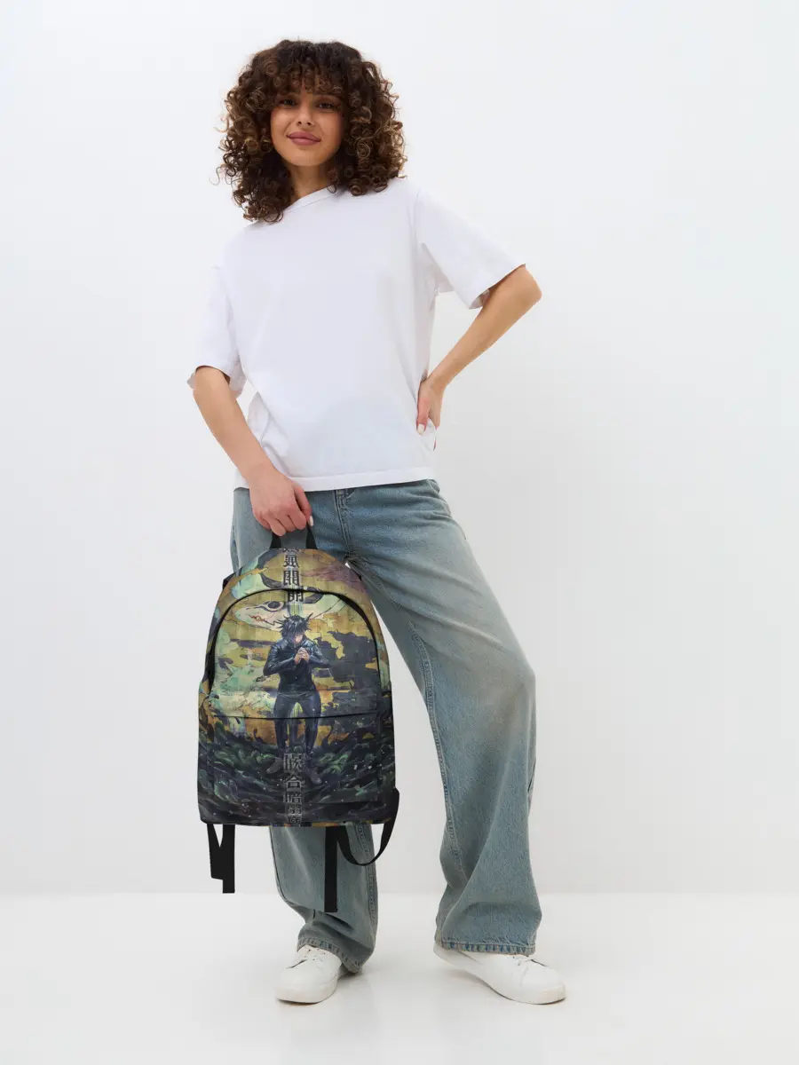 Рюкзак джинсовый / Anime art