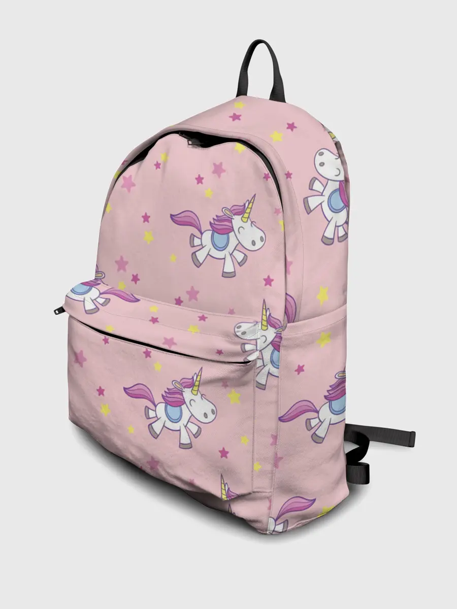 Рюкзак джинсовый / Единороги | Звёздочки