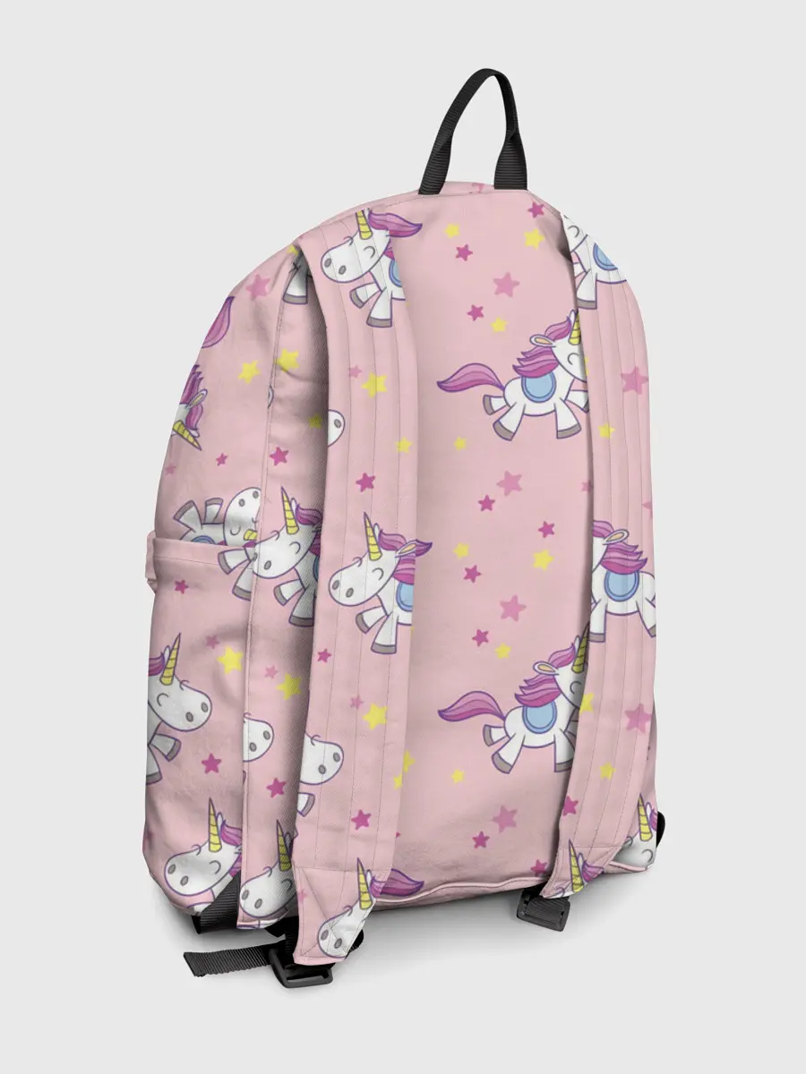 Рюкзак джинсовый / Единороги | Звёздочки